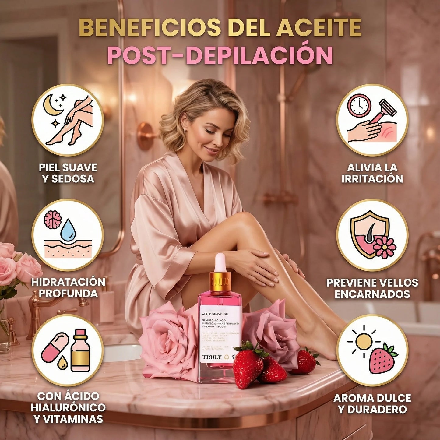 Elimina manchas con Truly Aceite Intimo Beauty Post Afeitado