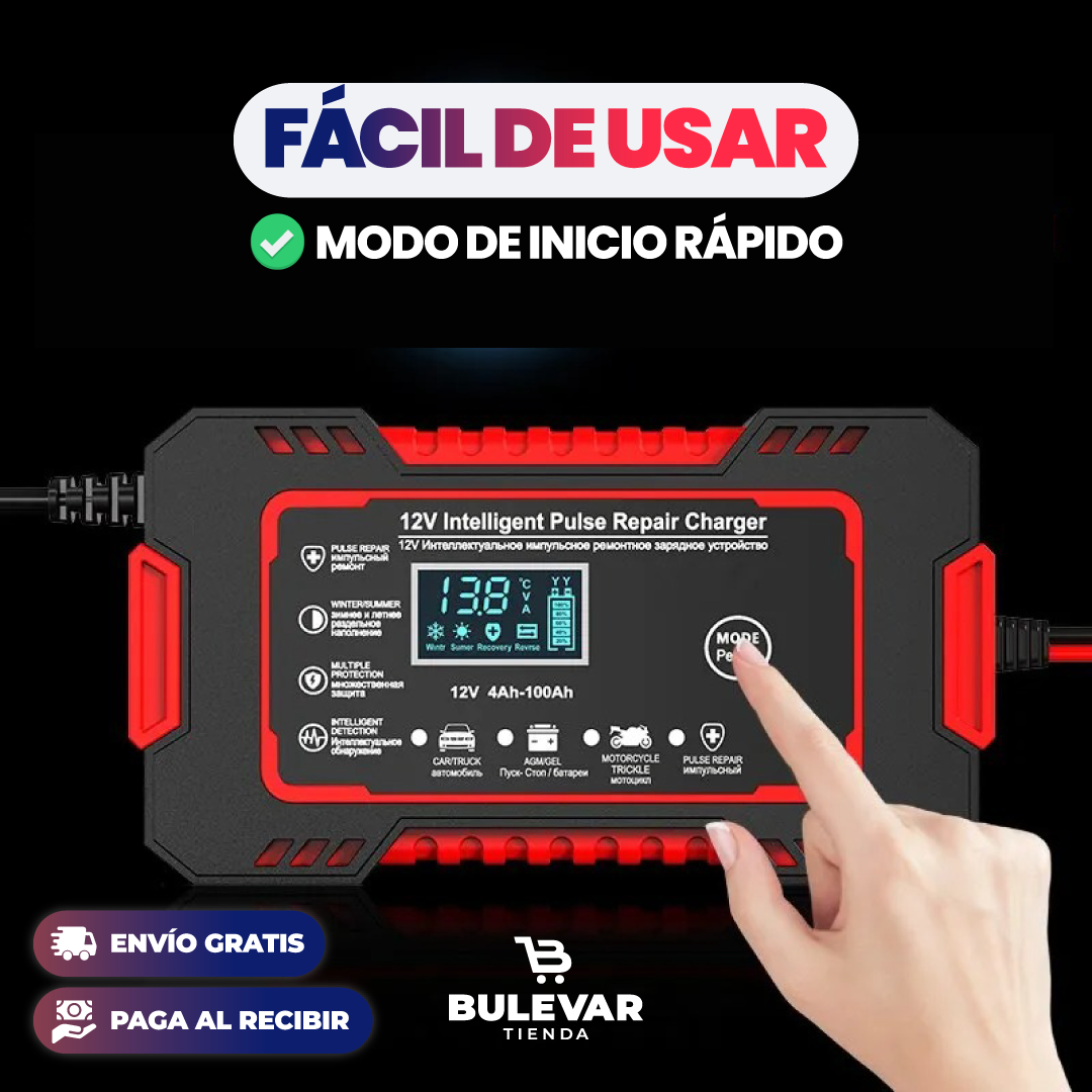 CARGADOR DE BATERÍA PARA CARRO + [ENVÍO GRATIS Y PAGA AL RECIBIR.]