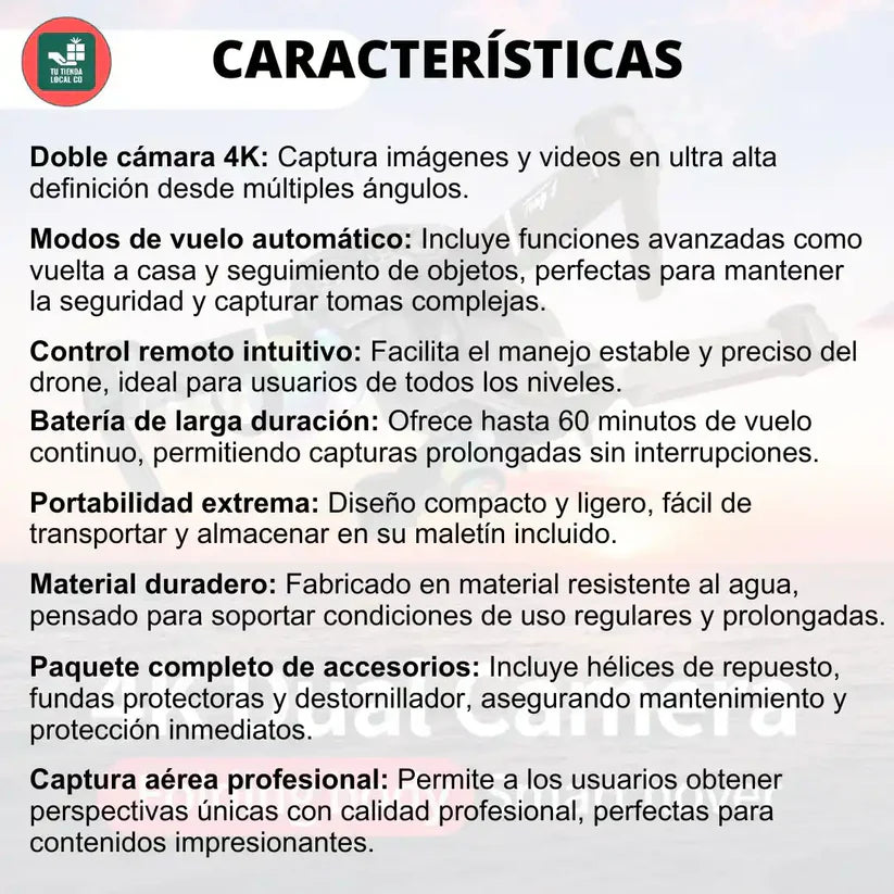 NUEVO DRONE W8 PRO MAX 2025 CON INTELIGENCIA ARTIFICIAL + ESTUCHE DE REGALO 🎁