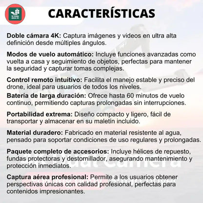 NUEVO DRONE W8 PRO MAX 2025 CON INTELIGENCIA ARTIFICIAL + ESTUCHE DE REGALO 🎁