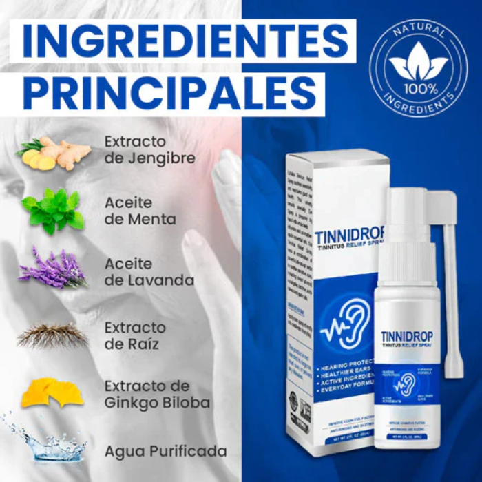 Tinnidrop Spray Limpiador de Oído